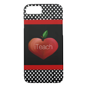 Red Apple Heart Teacher's iPhone 7 coque