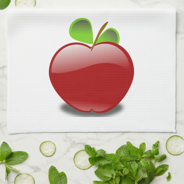 Red Apple Kitchen Towel (Folded)
