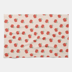 Red apple kitchen towel