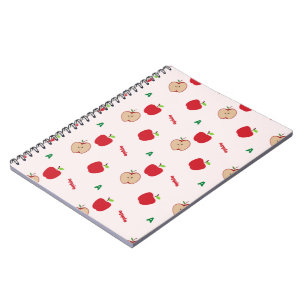 Red Apple Letter A Pattern    Cute Back to School Notebook