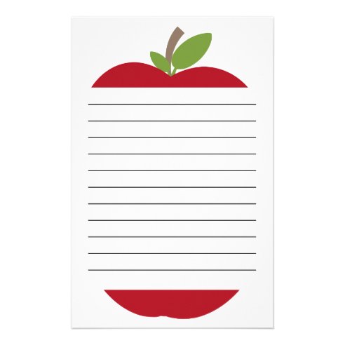 Apple Stationery Paper | Zazzle CA