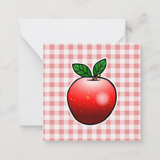 Red Apple Mothers Day Card (Front)