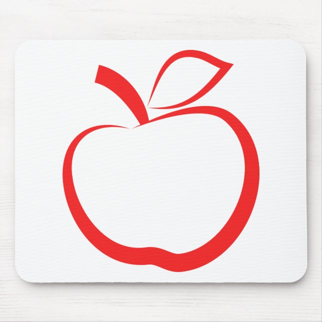 Red Apple Mouse Pad (Front)
