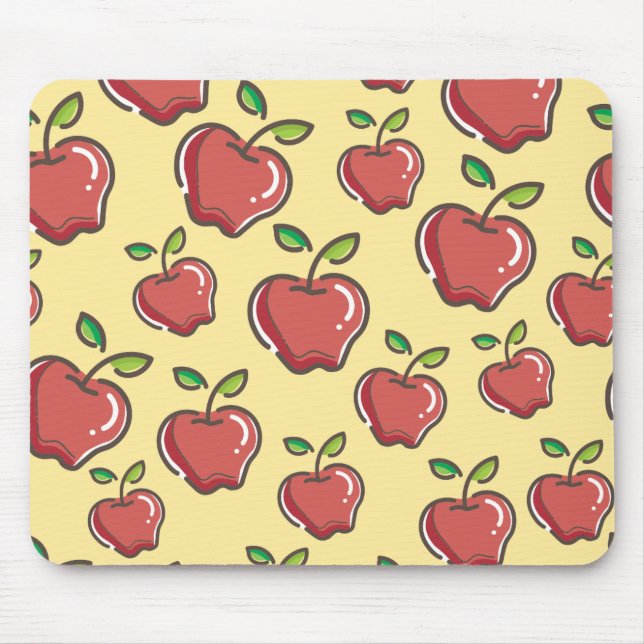 Red Apple Mouse Pad (Front)