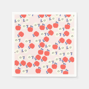 Red Apple Paper Napkins