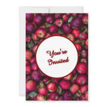 Red Apple Party Customizable 