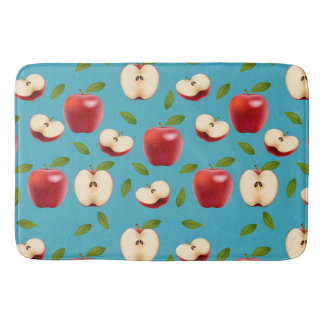 Red Apple Pattern Bath Mat