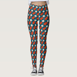 Red Apple Pattern Women's Leggings