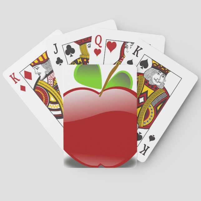 RED APPLE PLAYING CARDS (Back)