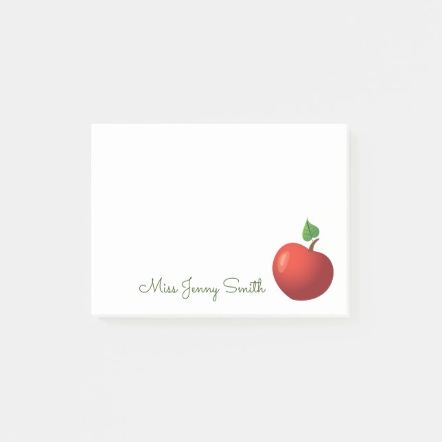 Red Apple Post-it Notes (Front)
