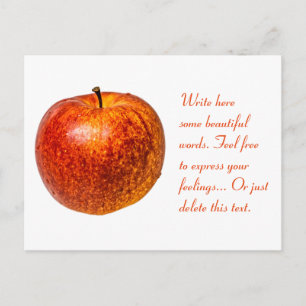Red apple postcard