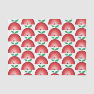 Red Apple Rainbow Pattern Tissue Paper