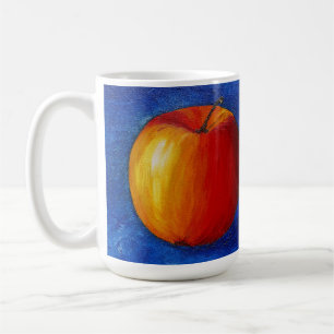 Red Apple - Still Life Painting Coffee Mug