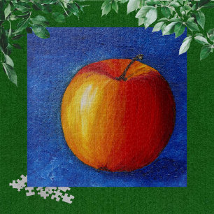 Red Apple - Still Life Painting Poster Jigsaw Puzzle