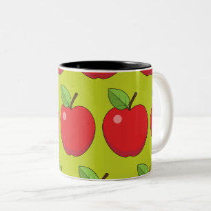 Red Apple Two-Tone Coffee Mug