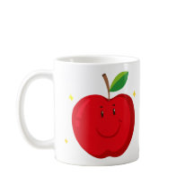 Red Apple with Happy Face