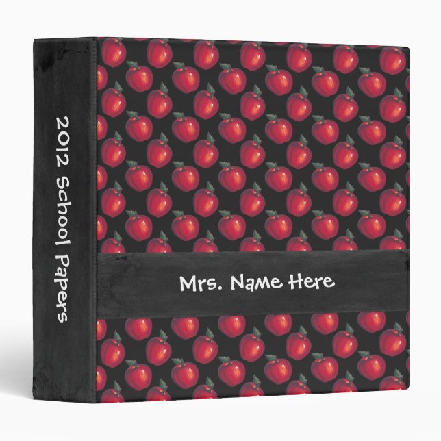 Red Apples Black Binder (Front/Spine)