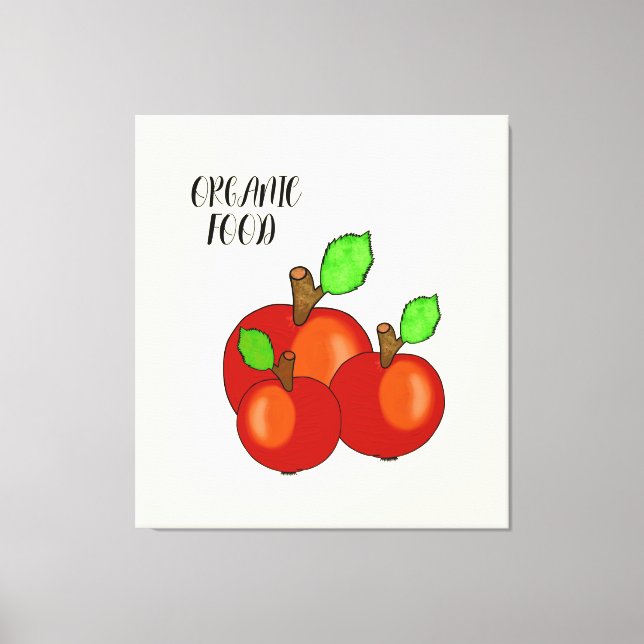 Red apples canvas print (Front)