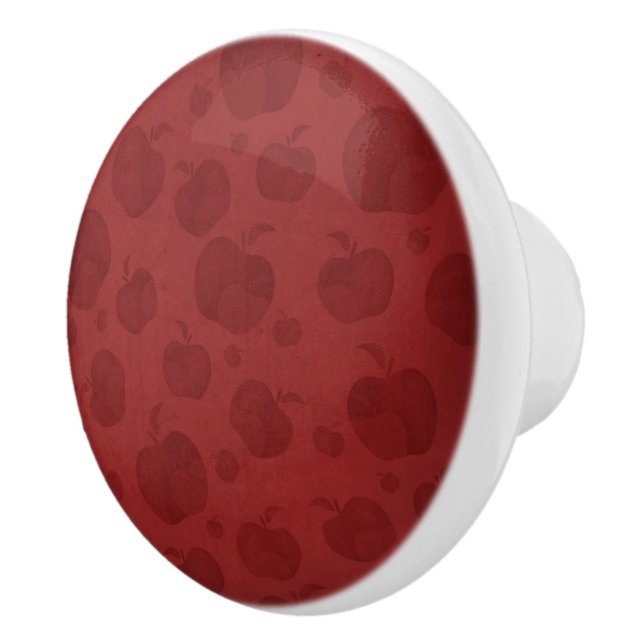Red Apples Ceramic Knob (Right)