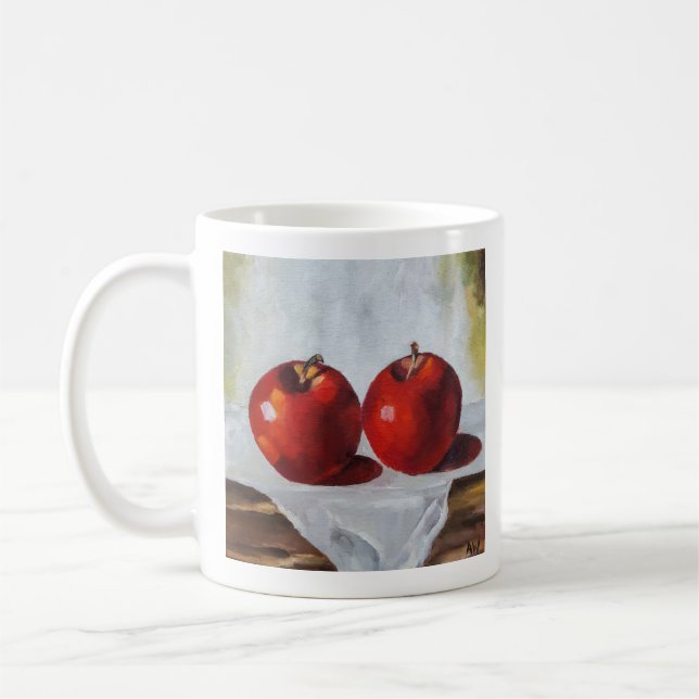 Red Apples Classic Mug, 325 ml Coffee Mug (Left)