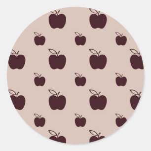 Red Apples Classic Round Sticker