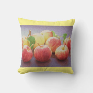 "Red Apples Fruit" Cute Photo. Buy Now Throw Pillow