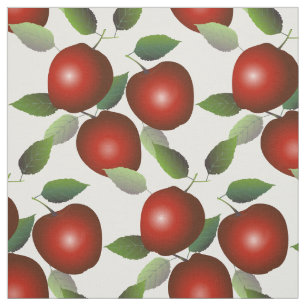 Red Apples Fruit Fabric