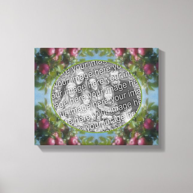 Red Apples On Tree Create Your Own Photo Canvas Print (Front)