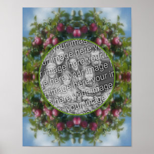 Red Apples On Tree Frame Create Your Own Photo Poster