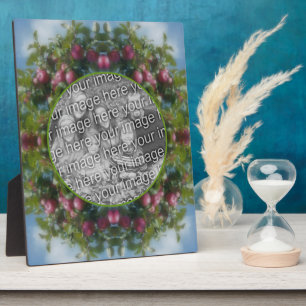 Red Apples On Tree Painting Add Your Photo Plaque