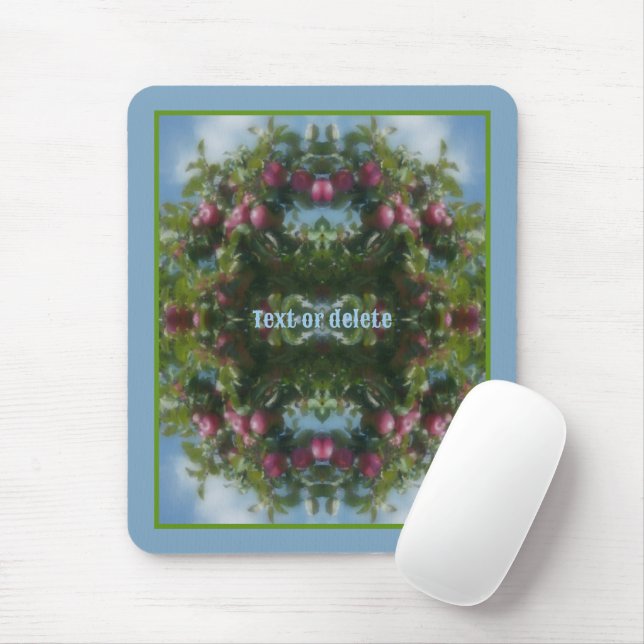 Red Apples On Tree Painting Personalized Mouse Pad (With Mouse)