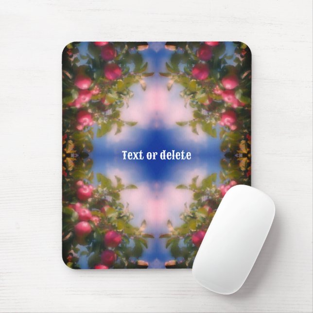 Red Apples On Tree Painting Personalized Mouse Pad (With Mouse)