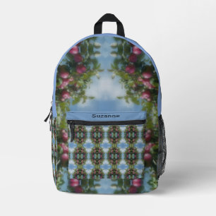 Red Apples On Tree Painting Personalized Printed Backpack