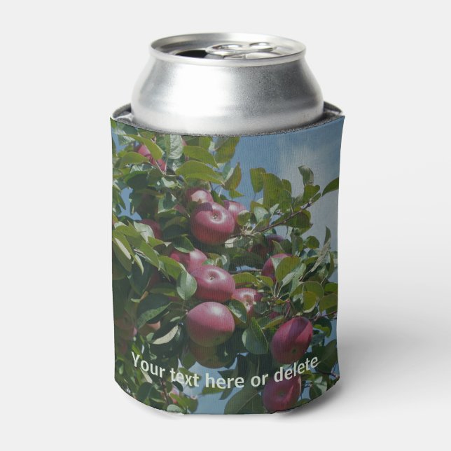 Red Apples Ready For Picking Personalized  Can Cooler (Can Front)