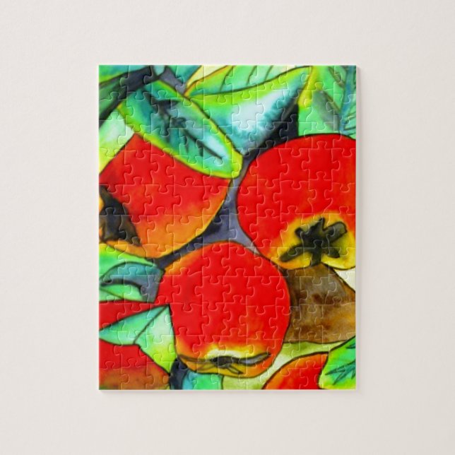 Red Apples watercolor original art painting Jigsaw Puzzle (Vertical)