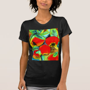 Red Apples watercolor original art painting T-Shirt