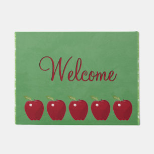 Red Apples Welcome Doormat