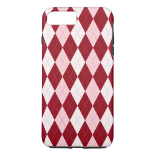 Red Argyle Crimson Pink Small Diamond Shape Case-Mate iPhone Case