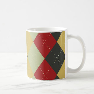 Red Argyle Mug