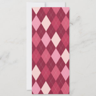 Red argyle pattern
