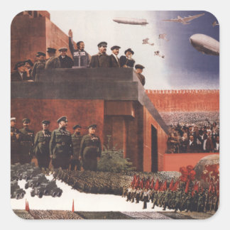 Red Army Square Sticker