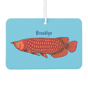 Red Arowana fish cartoon illustration Air Freshener