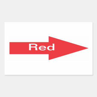 Red Arrow Sticker