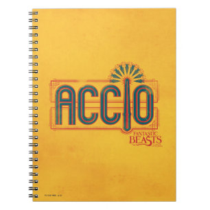 Red Art Deco ACCIO™ Spell Graphic Notebook