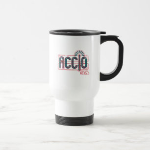Red Art Deco ACCIO™ Spell Graphic Travel Mug