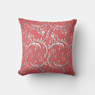 Red Artistic Decorative Pillow
