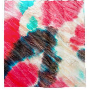 Red Artistic Dirty. Shibori Pattern. Summer Brush