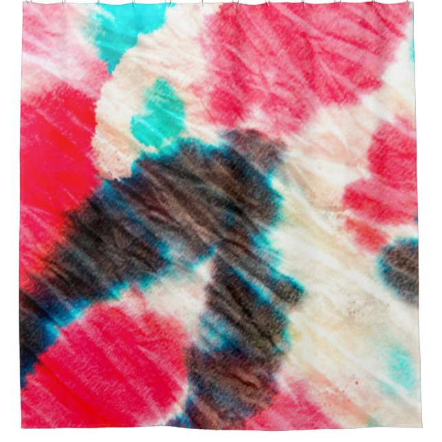 Red Artistic Dirty. Shibori Pattern. Summer Brush  (Front)