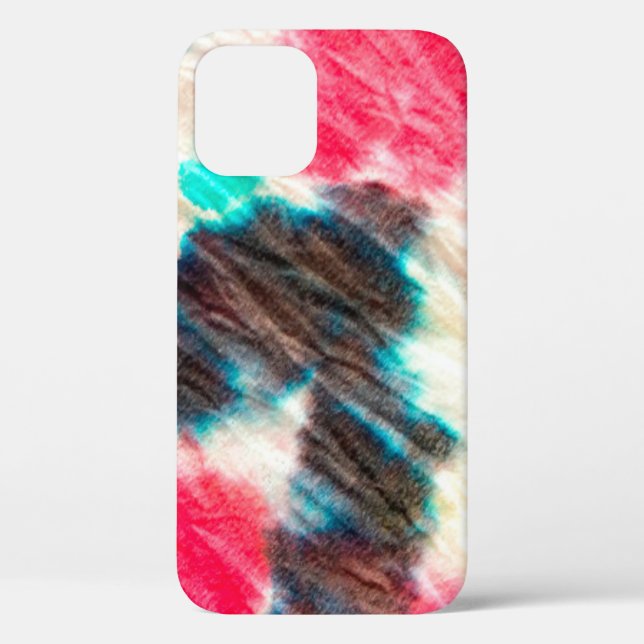 Red Artistic Dirty. Shibori Pattern. Summer Brush  Case-Mate iPhone Case (Back)