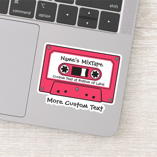 Red Audio Cassette Tape (Detail)
